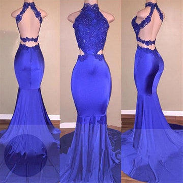 LACE APPLIQUES MERMAID EVENING GOWNS PROM PARTY GOWNS HZ1023